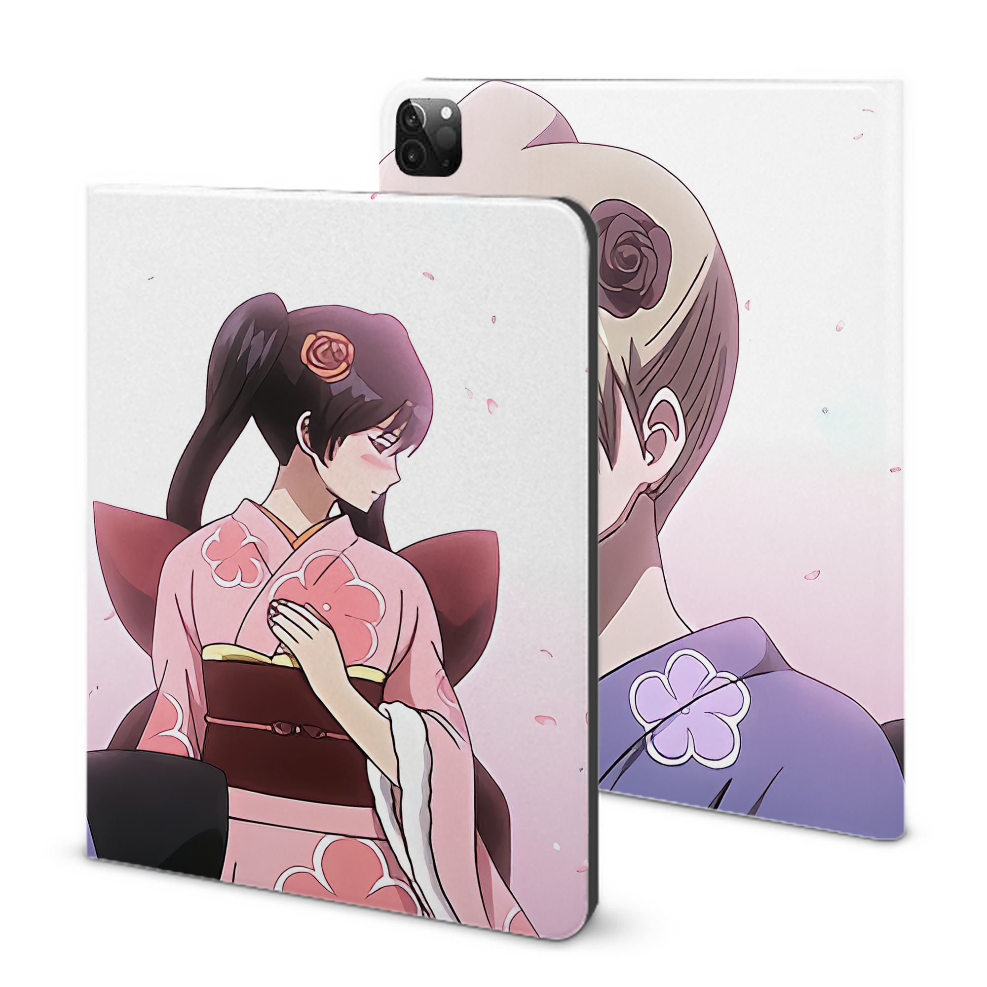 （画像用） ぎんたま 坂田銀時（さかたぎんとき） 神楽 志村新八（しむら しんぱち） GINTAMA Sakata Gintoki Kagura Shimura Shinpachi IPadケース ペンホルダー付き ブックスタイルデザイン